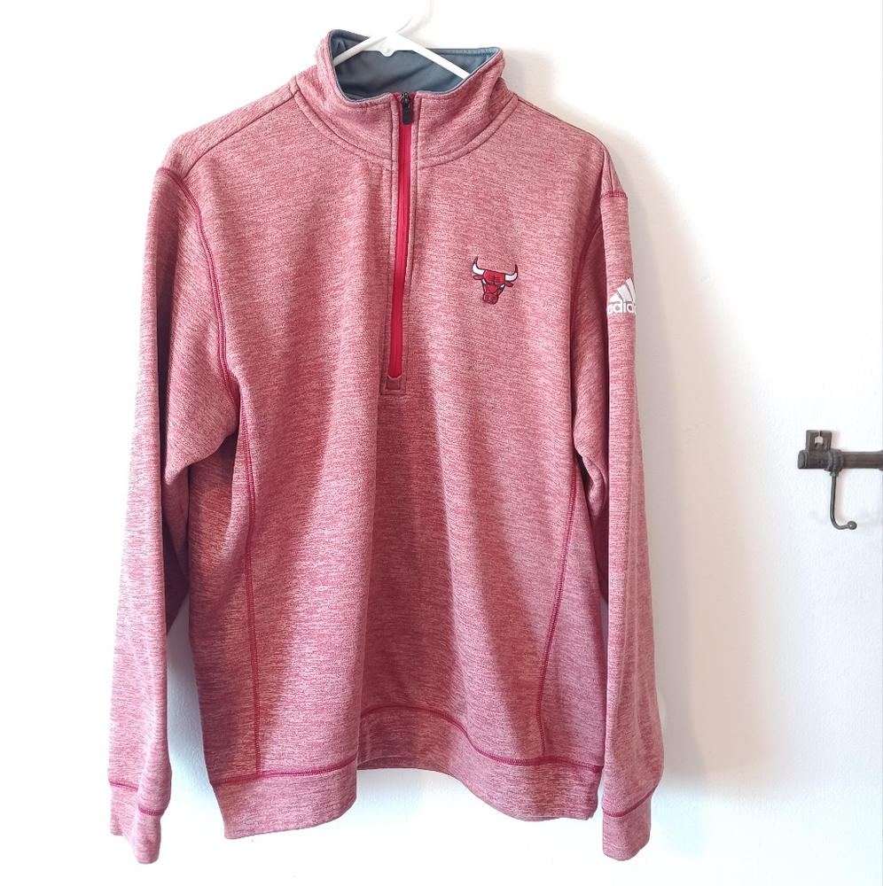 Adidas Men's Chicago Bulls Fleece Jacket Size L.